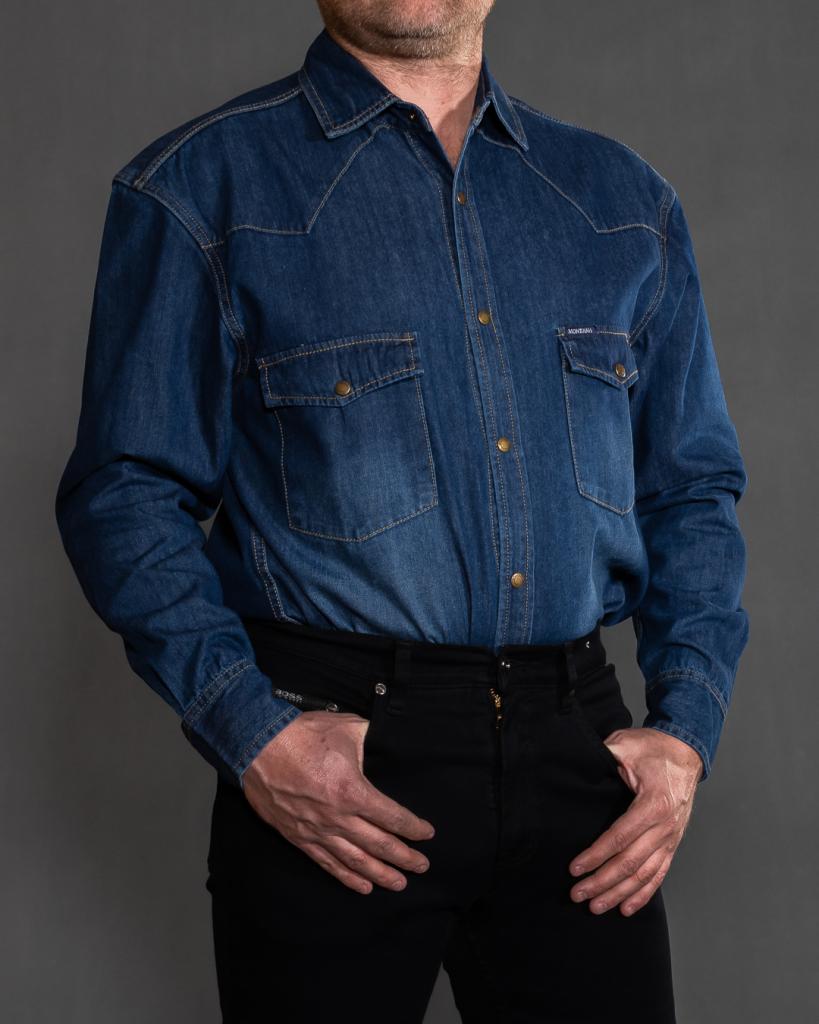 Рубашка джинсовая Montana с длинным рукавом