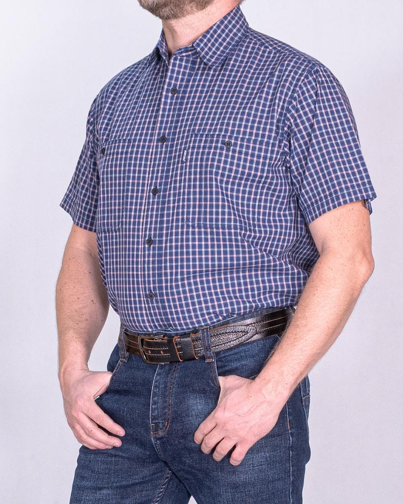 Летняя рубашка в клетку #24-06